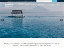 Tablet Screenshot of lembonganisland.com